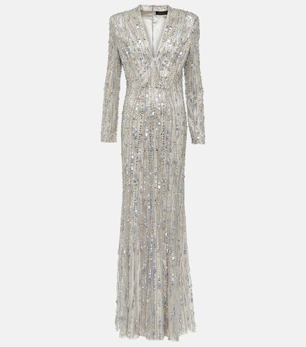 Robe longue Vivien à ornements - Jenny Packham - Modalova