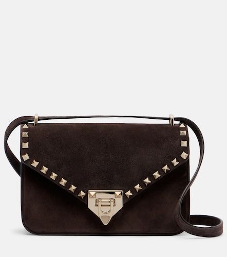 Sac à bandoulière Rockstud Small en daim - Valentino Garavani - Modalova