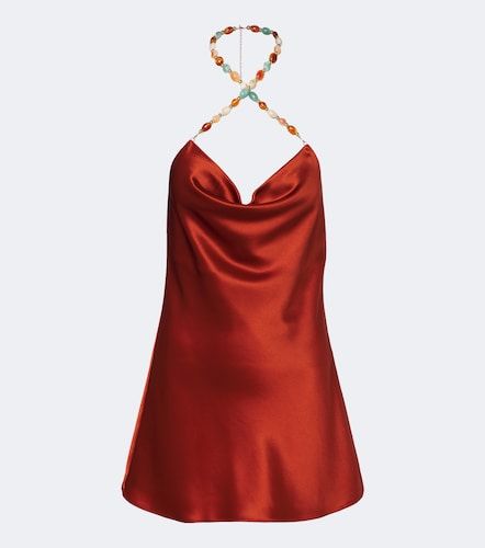 Retrofête Robe Marvel en satin à perles - Retrofete - Modalova