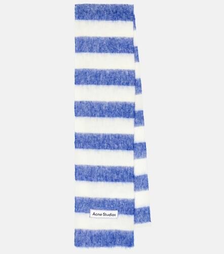 Écharpe rayée en alpaga et laine mélangés - Acne Studios - Modalova