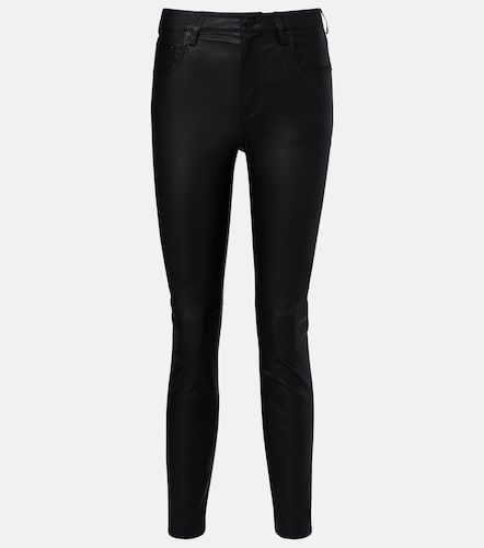 Pantalon Mari droit en cuir - AG Jeans - Modalova
