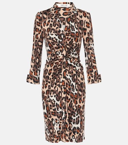Robe midi Sheska à imprimé léopard - Diane von Furstenberg - Modalova