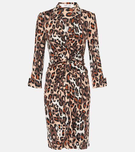 Robe midi Sheska à motif léopard - Diane von Furstenberg - Modalova