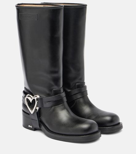 Bottes Double Heart en cuir - Mach & Mach - Modalova