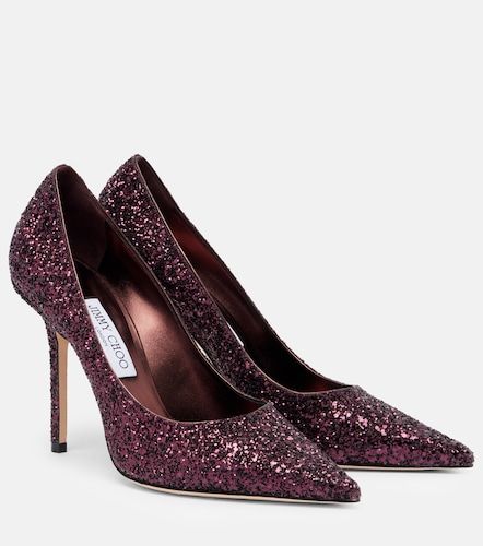 Escarpins Love 100 à paillettes - Jimmy Choo - Modalova