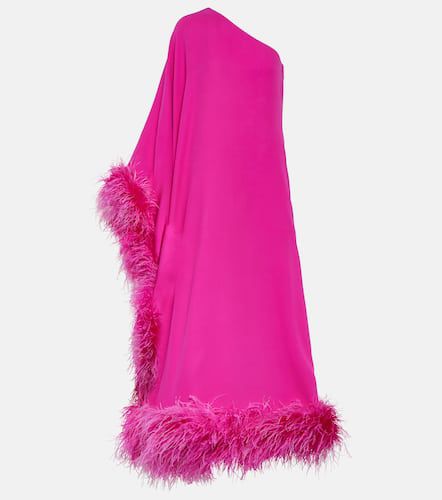 Robe longue en Cady Couture à plumes - Valentino - Modalova