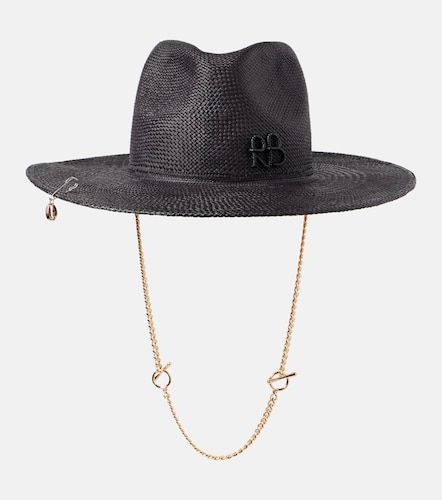 Chapeau en paille à logo - Ruslan Baginskiy - Modalova