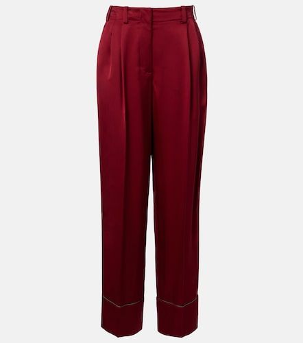 Pantalon ample en satin de soie - Givenchy - Modalova