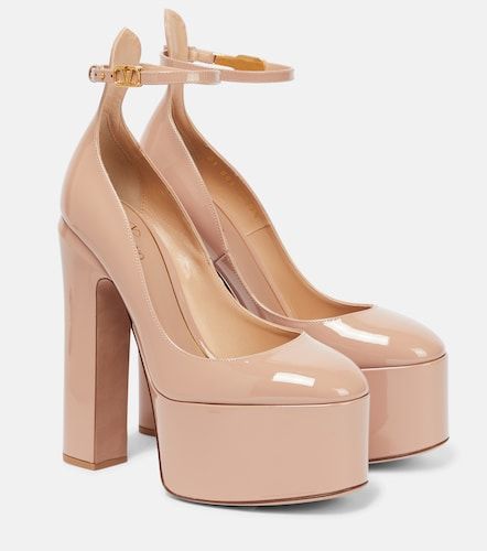Escarpins Tan-Go à plateau en cuir verni - Valentino Garavani - Modalova