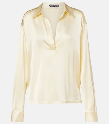 Tom Ford Top en soie mélangée - Tom Ford - Modalova