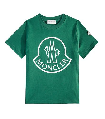 T-shirt en coton à logo - Moncler Enfant - Modalova