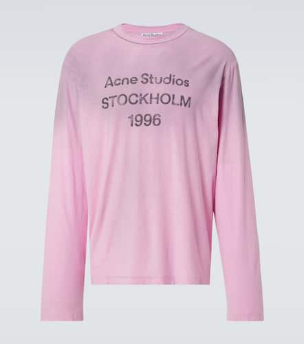 T-shirt en coton et jute à logo - Acne Studios - Modalova