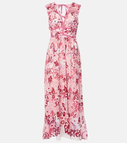 Robe longue Chiara en coton à fleurs - Poupette St Barth - Modalova