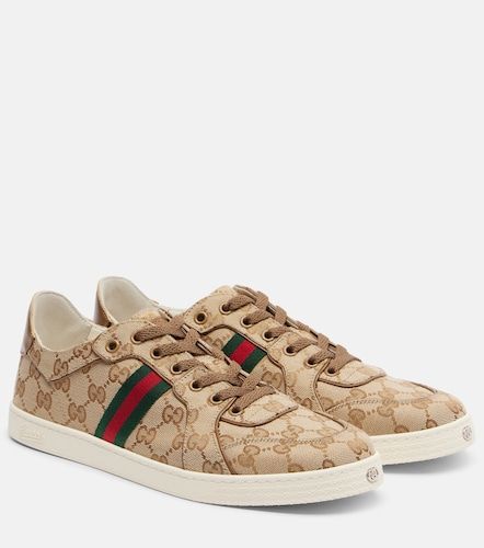 Baskets basses en toile GG stretch - Gucci - Modalova