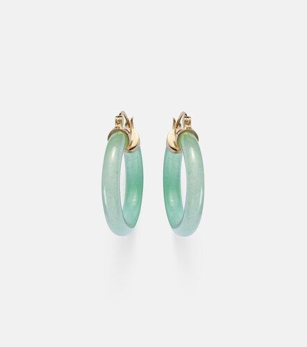 Boucles d’oreilles en or 14 ct et jade - Mateo - Modalova