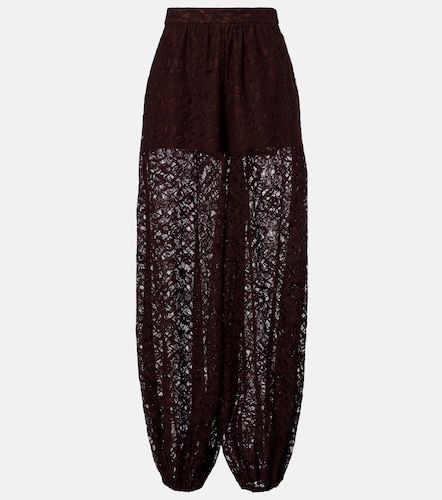 Pantalon ballon en dentelle de coton mélangé - Adriana Degreas - Modalova