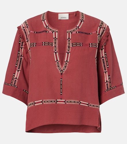 Blouse Fiosa brodée en soie - Isabel Marant - Modalova