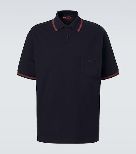 Polo Web Stripe en coton mélangé - Gucci - Modalova