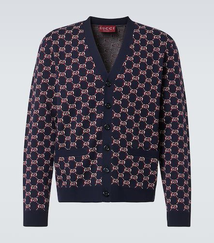 Cardigan GG Shadow en jacquard de laine - Gucci - Modalova