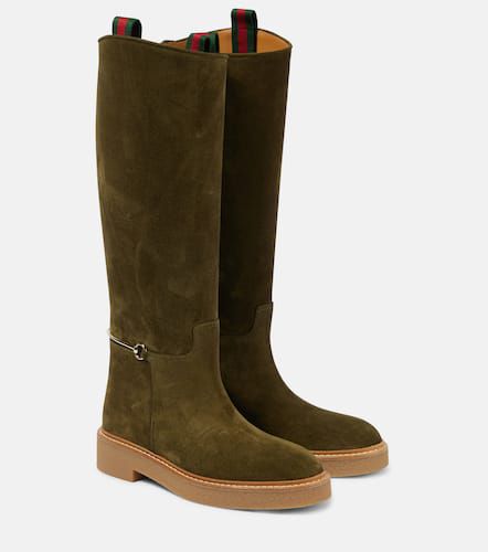 Gucci Bottes Horsebit en daim - Gucci - Modalova