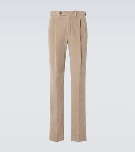 Pantalon droit en velours côtelé de coton - Incotex - Modalova