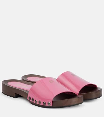 Miu Miu Mules en cuir verni - Miu Miu - Modalova