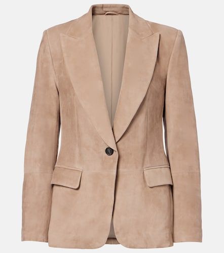 Brunello Cucinelli Blazer en daim - Brunello Cucinelli - Modalova