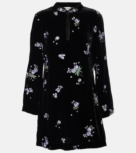 Rixo Robe Calla brodée en velours - Rixo - Modalova