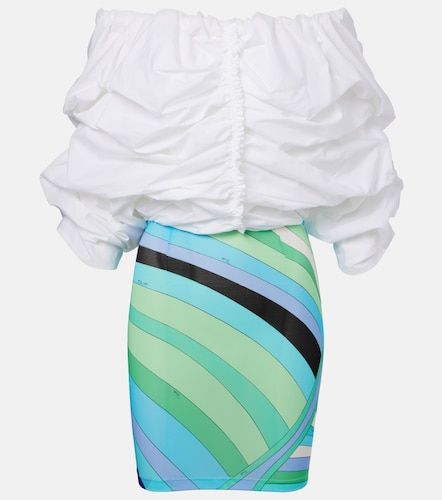 Robe en coton à encolure bardot - Pucci - Modalova