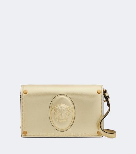 Pochette Medusa Small en cuir métallisé - Versace - Modalova