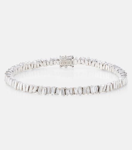 Bracelet Classic Diamond en or blanc 18 ct et diamants - Suzanne Kalan - Modalova