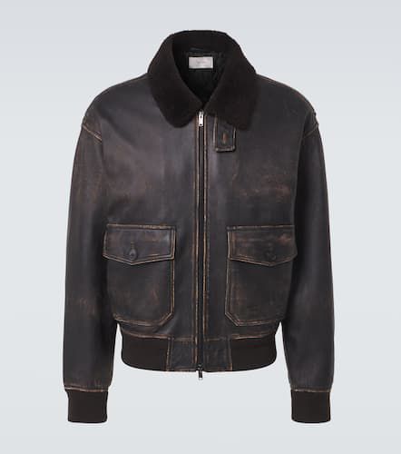 Veste bomber Hendrix en cuir et shearling - The Row - Modalova