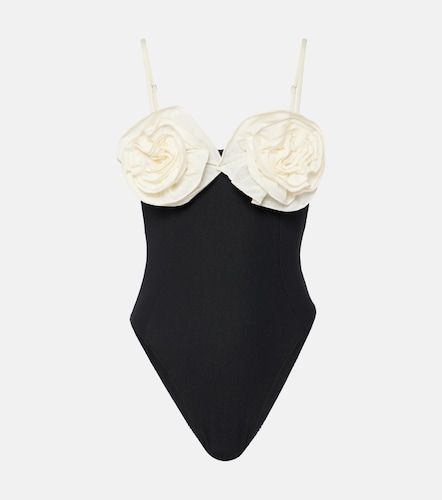 Maillot de bain taille haute à appliqués floraux - Same - Modalova