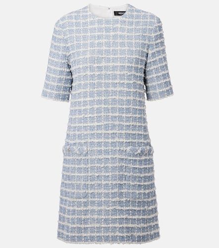 Versace Robe en tweed à carreaux - Versace - Modalova