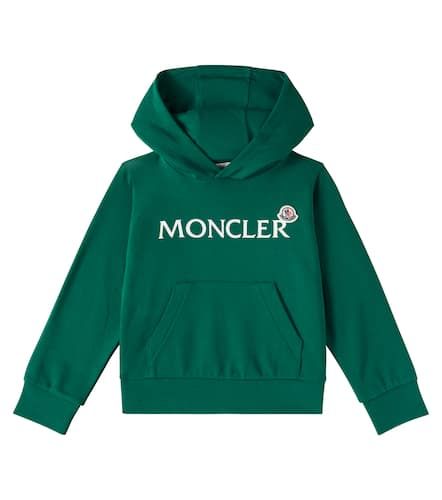 Sweat-shirt à capuche en coton à logo - Moncler Enfant - Modalova