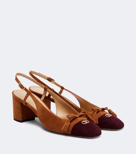 Escarpins slingback Valet Du Roi en daim - Valentino Garavani - Modalova