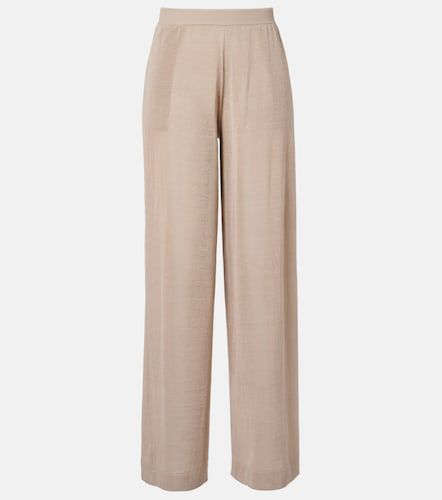 Alaïa Pantalon ample en lin et soie - Alaia - Modalova