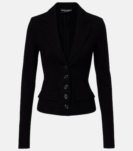 Veste en toile de laine mélangée - Dolce&Gabbana - Modalova