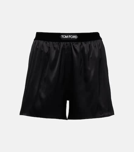 Short à taille haute en soie mélangée - Tom Ford - Modalova