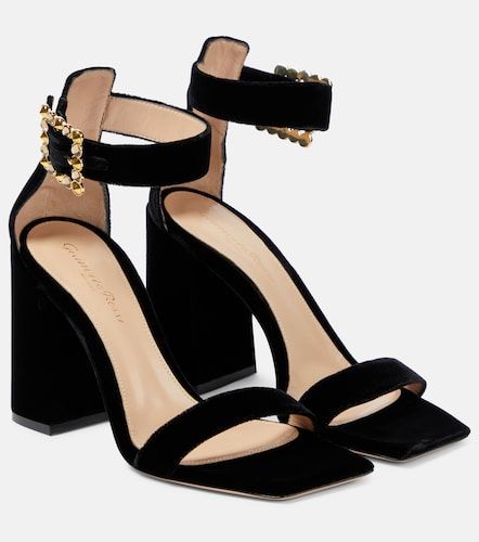 Sandales Wondy en velours - Gianvito Rossi - Modalova