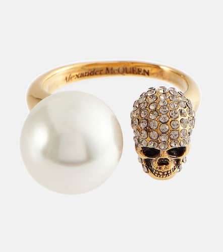 Bague Skull à ornements - Alexander McQueen - Modalova