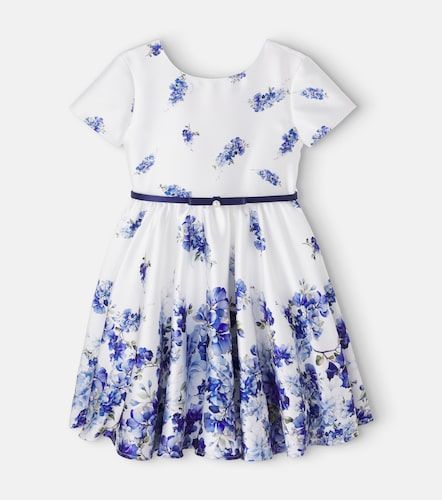 Monnalisa Robe en crêpe à fleurs - Monnalisa - Modalova