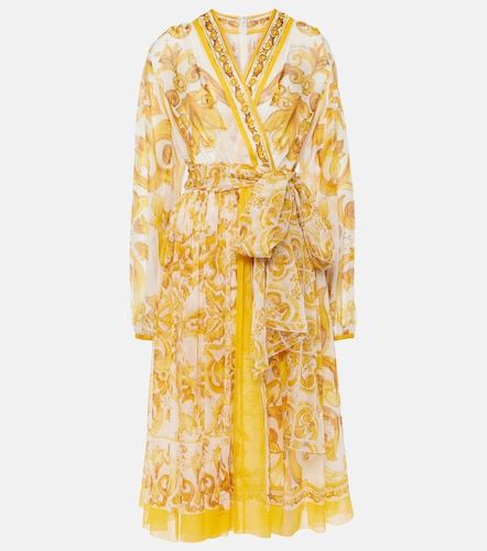 Dolce&Gabbana Robe Majolica en soie - Dolce&Gabbana - Modalova