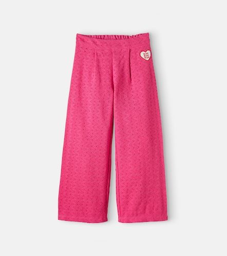 Pantalon wide-leg en coton - Mini Rodini - Modalova
