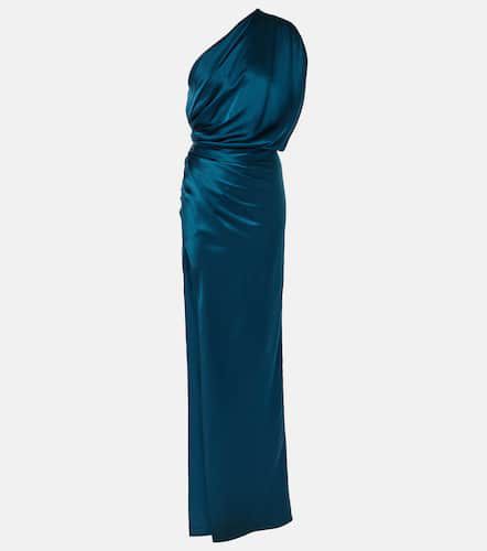 Robe longue asymétrique en satin de soie - The Sei - Modalova