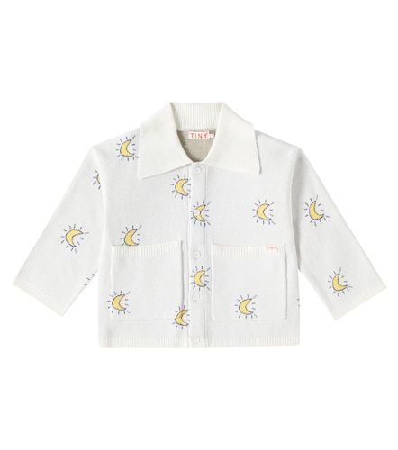 Cardigan Midnight Sun en coton jacquard - Tinycottons - Modalova