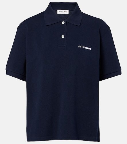 Miu Miu Polo en coton à logo - Miu Miu - Modalova