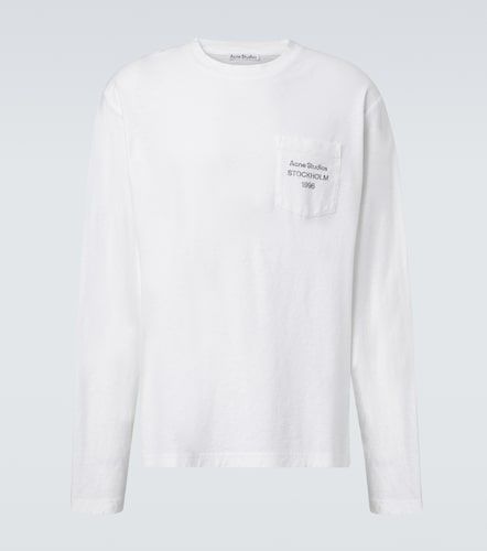 T-shirt en coton mélangé à logo - Acne Studios - Modalova