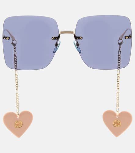 Gucci Lunettes de soleil oversize - Gucci - Modalova