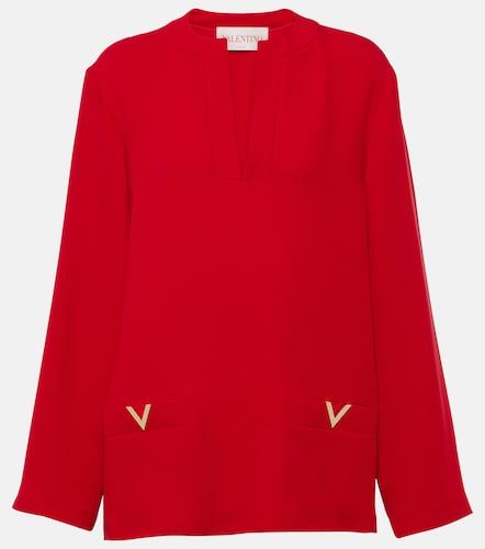 Top VGold Cady Couture en soie - Valentino - Modalova